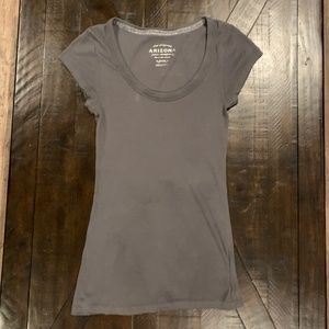 Grey Scoop T